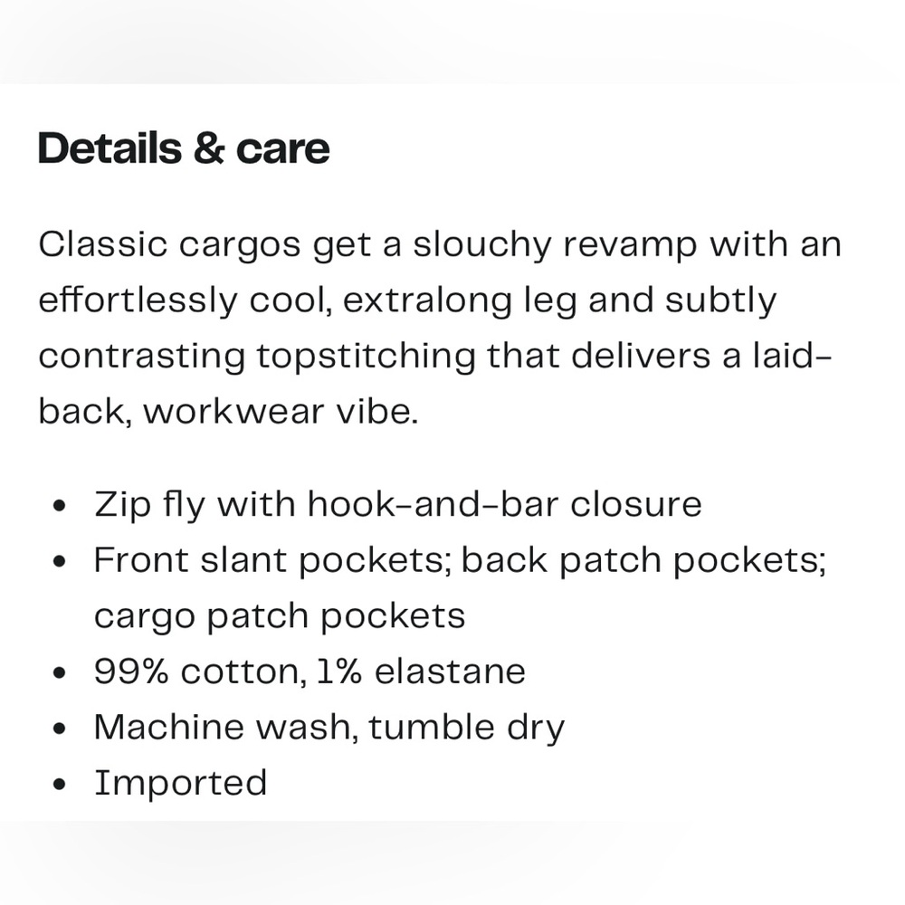 Joe’s Jeans Cargo Pant Size 32 - Picture 6 of 10